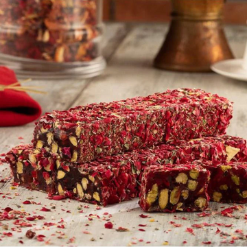 Rose Petals Covered Turkish Delight