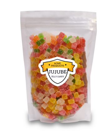 Mini Jujube’s | Fruit Flavoured Jelly Drops & Candies | Rasberry | Orange | Pineapple | Lychee