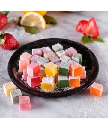 Assorted Turkish Delight | Mix Flavoured | Rose | Mint | Lemon |Premium Delights